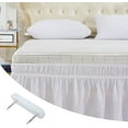 thumbnail image 4 of 30 Pieces Bed Skirt Pins Bed Skirt Holding Pins Bed Skirt Pins or Holders Furniture Chair Leg Pins Nails Holding Pins Plastic Head Double Pins for Upholstery, Slipcovers and Bedskirts, 4 of 5