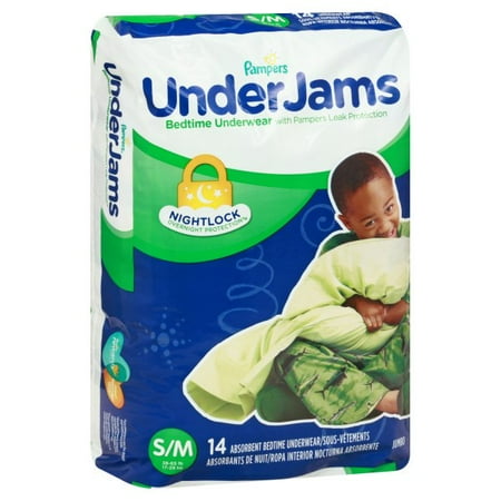 Pampers Under Jams Bedtime Underwear S/M (38-65 lb) - 14 CT