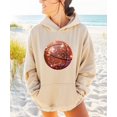 thumbnail image 5 of Glitter Basketball Hoodie for Women & Teen Girls Sparkle Game Day Pullover Sweatshirt, 5 of 8