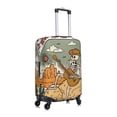 thumbnail image 3 of Daiia Skeleton Cowboy And Guitar Luggage Cover, Thickened Washable Travel Luggage Covers, Elastic Unique Baggage Covers for 18-20 inch Luggage-Medium, 3 of 9