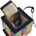 thumbnail image 5 of YOUI-GIFTS Women's Cute Cube Shape Handbag Magic Shoulder Bag Clutch Bag With Super Long Shoulder Strap, 5 of 8