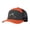 Charcoal & Orange Colorblock, variant on Unisex Mallard Embroidery Trucker Hat, Adjustable Breathable Mesh Baseball Cap, Casual Holiday Travel Outdoor Essential Hat