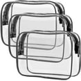 thumbnail image 1 of Clear Toiletry Bag, 3 Pack TSA Approved Toiletry Bag Quart Size Bag, 1 of 4