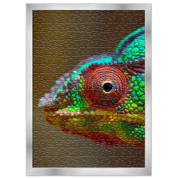 21.25x15 Frame for Jigsaw Puzzles - Wooden Silver Puzzle Frame For Puzzles Measuring 21.25x15 Inches