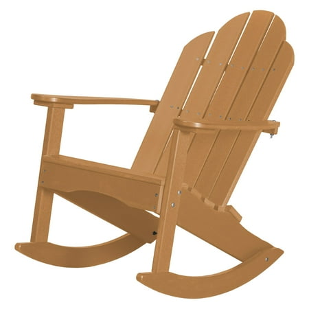 WILDRIDGE Classic Plastic Adirondack Rocker Chair
