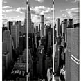 thumbnail image 3 of 3 Panel Foldable Screen with New York Skyline Print in Black and White, 3 of 5