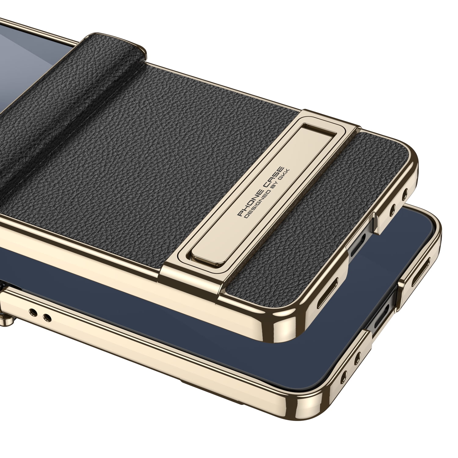 Decase Magnet Hinge Protection Case for Samsung Galaxy Z Flip 7 Phone Case with Stand & Screen Protector,for Galaxy Z Flip 7 Rugged Case,Ultra Thin Leather Skin Phone Cover for Z Flip 7,Darkgreen