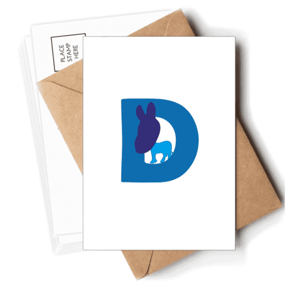 Cartes Postales Individuelles Joseph Donkey Enveloppes Cartes Vierges pour Envoi