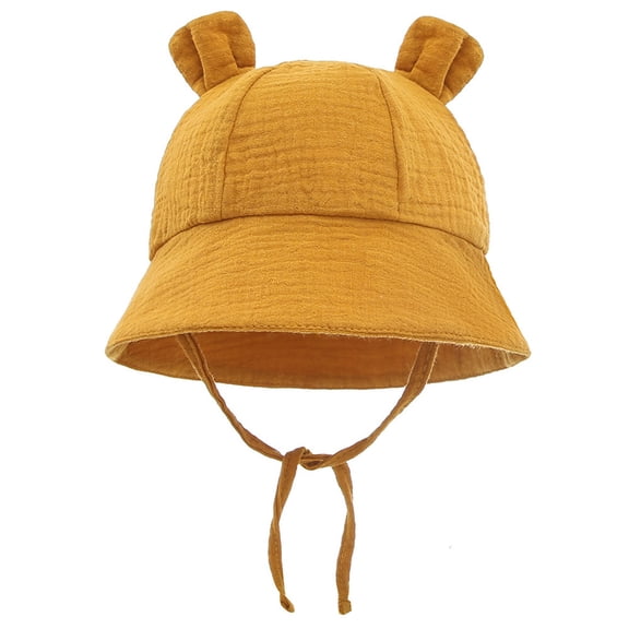 BOBOGOJP Baby Summer Sun Hat Infant Boys Girls Outdoor Breathable Hat Toddler Medical Cotton Yarn Bucket Hats