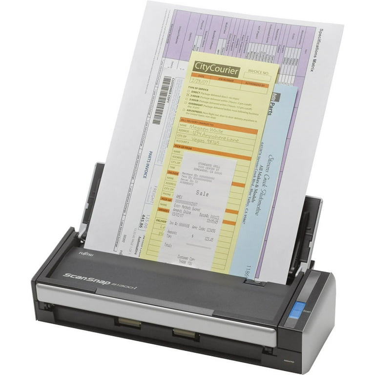 Fujitsu ScanSnap S1300i Portable Color Duplex Scanner, 12 ppm, ADF