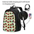 thumbnail image 2 of Balery Red Ladybugs And Leaf Mochila con carga USB para hombre y mujer - Mochila impermeable y antirrobo para laptop con puerto USB para viajes, trabajo, 2 of 7