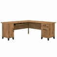 thumbnail image 1 of Bowery Hill 72W L Shaped Desk with Storage in Fresh Walnut - Engineered Wood, 1 of 8