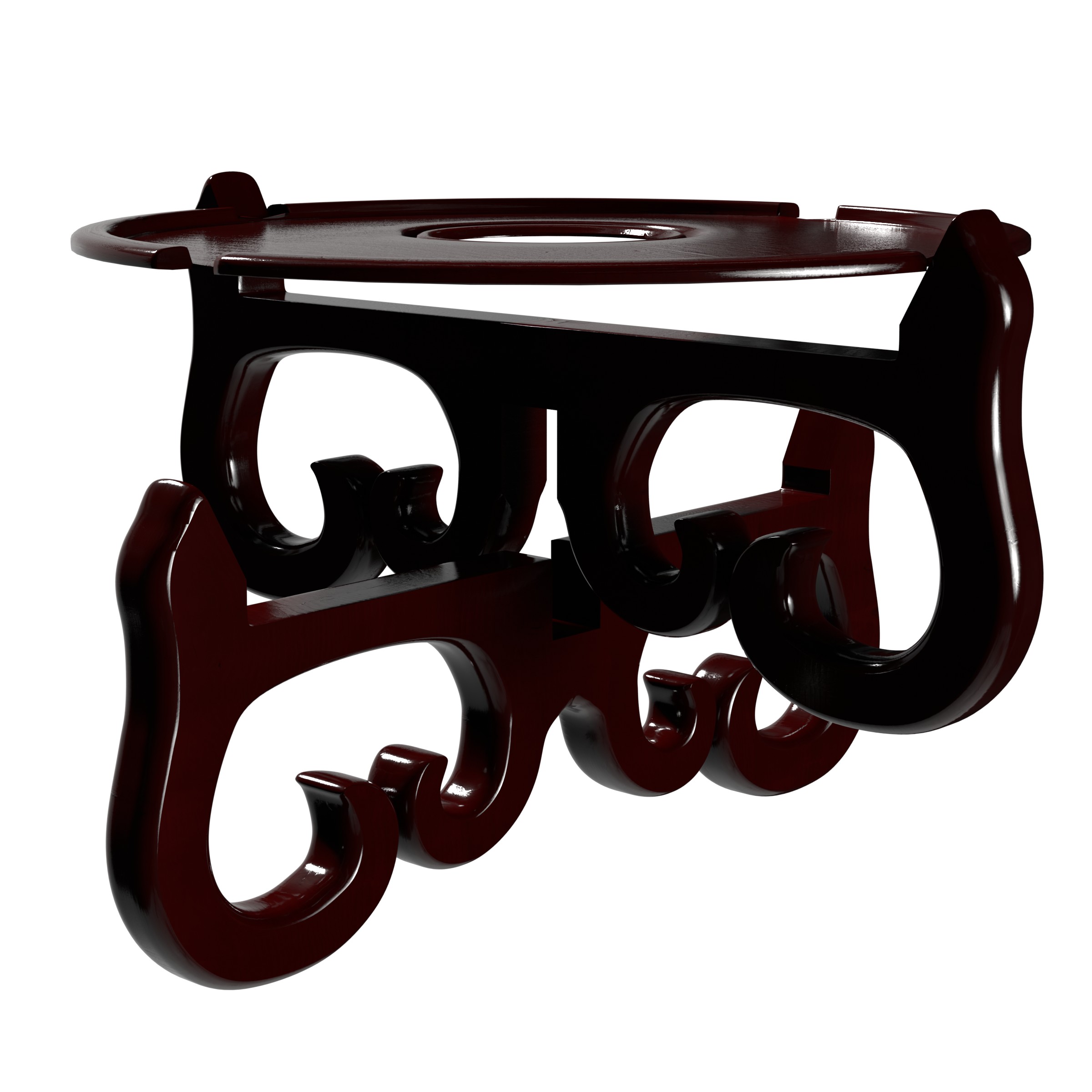 Red Lantern Fishbowl Cross Stand - Size 9.5 in. Base Diameter