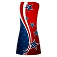 thumbnail image 5 of Midsumdr American Flag Womens Dresses 4th of July Patriotic Shirt USA Stars Stripes Dresses Round Neck Summer Sundress, 5 of 5