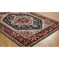 thumbnail image 2 of K2 Floor Style Umbria Black/Burgundy Hand Made Wool Area Rug, 2 of 5
