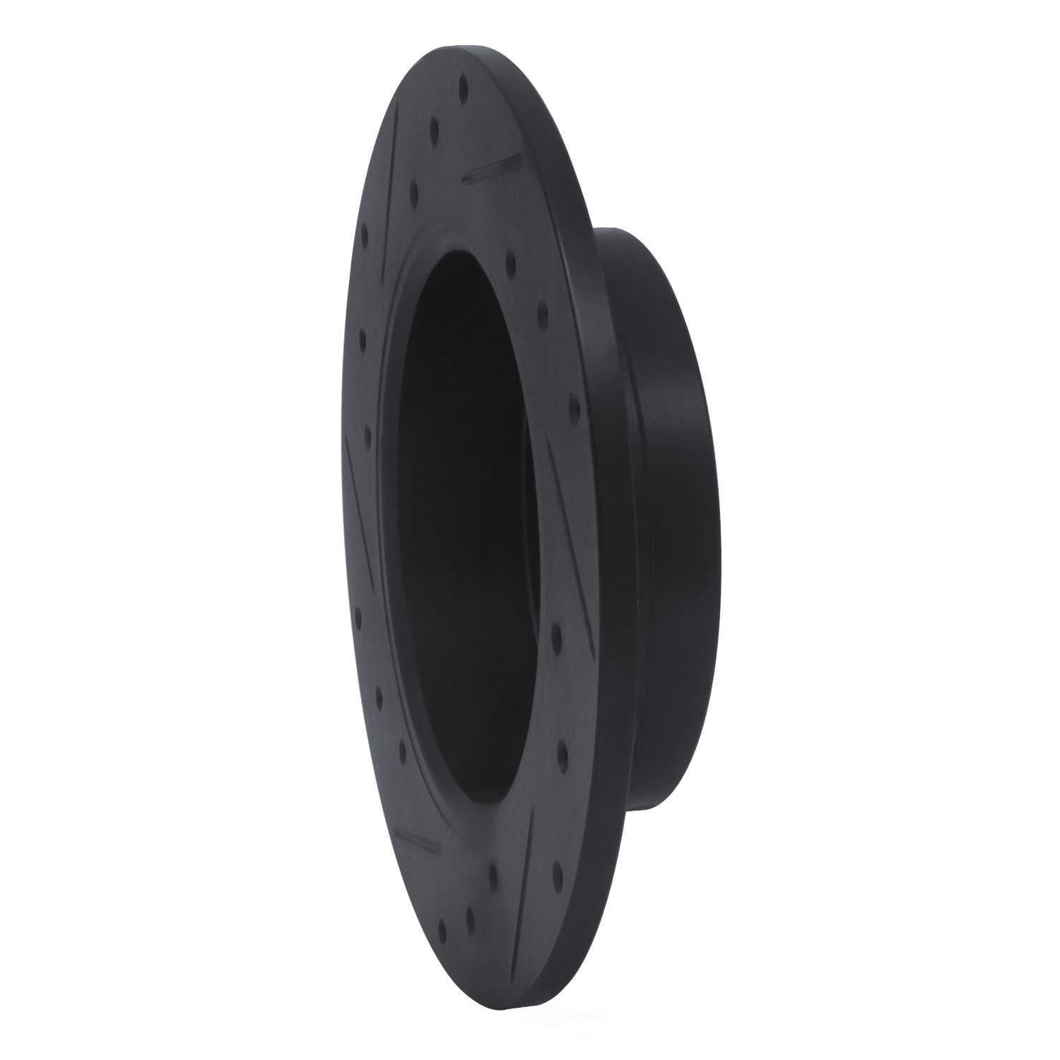 Dynamic Friction Company 633-72011R DFC Brake Rotor - Drilled And Slotted - Black