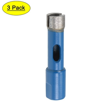 

Uxcell 12mm Dry or Wet Drilling M10 Thread Sintered Diamond Core Drill Bits 3 Pack