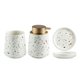 thumbnail image 1 of Dispensador de jabón de cerámica for baño de 3 piezas con bomba, taza for enjuague bucal y jabonera., 1 of 4