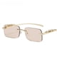 thumbnail image 4 of Gafas de sol cuadradas de metal sin marco para hombres y mujeres, gafas de sol con personalidad marina, gafas exquisitas con marco pequeño, 4 of 5