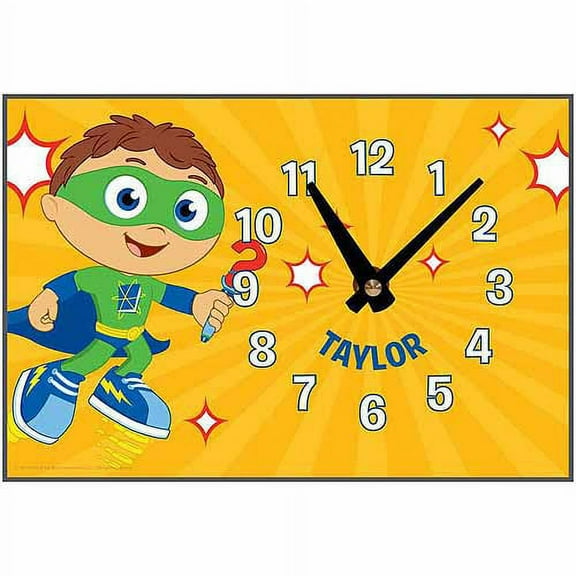 Personalized Super Why! Why Writer Desk Clock