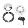 thumbnail image 2 of Tank Fuel Gas Cap, Generator Tank Fuel Gas Cover Stainless Steel Round Shape  for Generator Set Replacement Part, 2 of 7