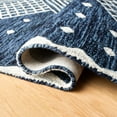 thumbnail image 5 of SAFAVIEH Micro-Loop Cori Geometric Area Rug, Blue/Ivory, 8' x 10', 5 of 10