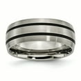 thumbnail image 1 of Beautiful Titanium Enameled 8mm Satin Band, 1 of 2