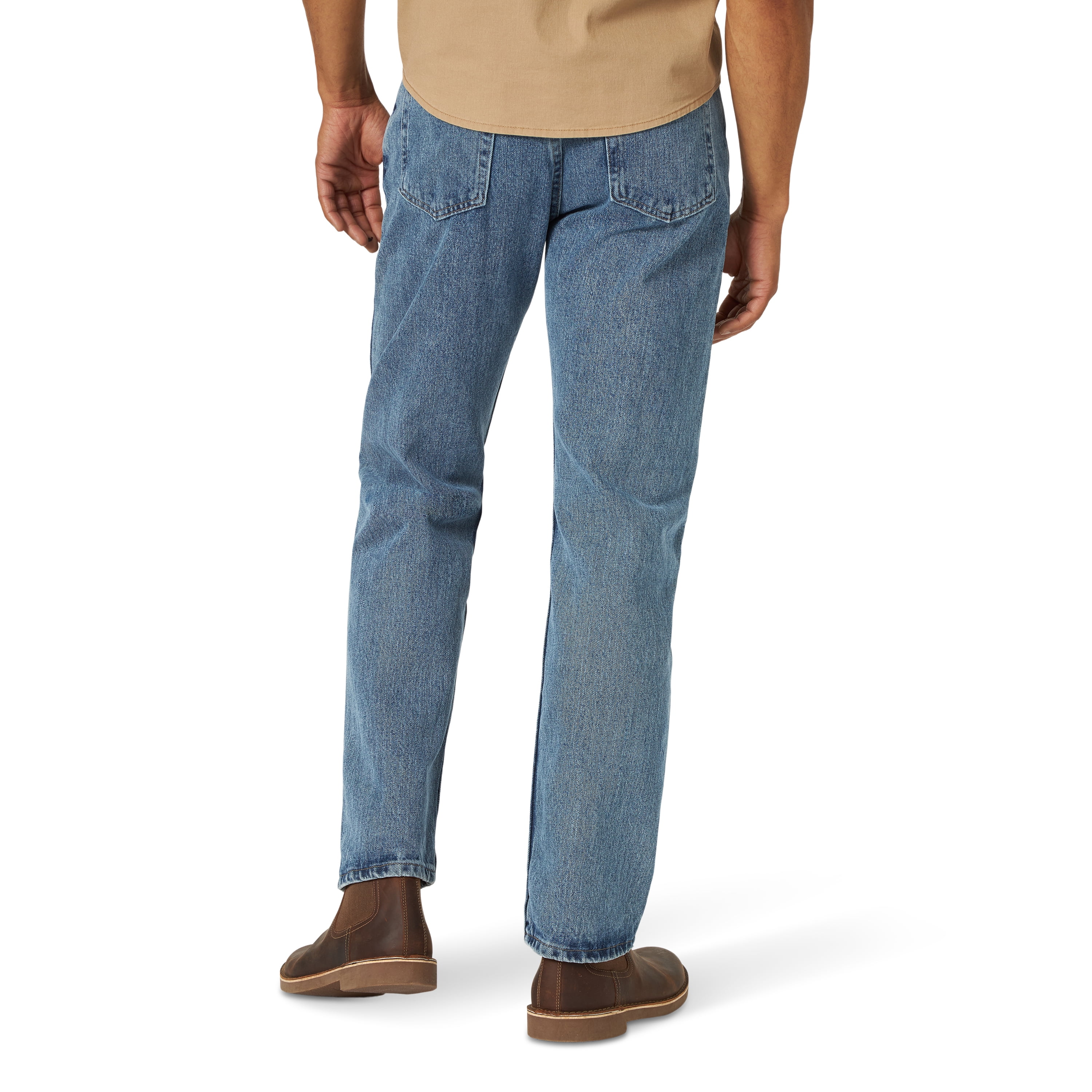 Wrangler Men's and Big Men's Regular Fit Cotton Jeans