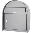 thumbnail image 1 of winbest Steel Drop Slot Wall Mount Mail Box, Grey (Large), 1 of 4