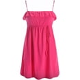 thumbnail image 1 of Aeropostale - Vestido de verano con cuello de volantes para mujer, rosa, grande, 1 of 1