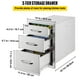 thumbnail image 4 of VEVOR- Cajón de Cocina de Acero Inoxidable para Exteriores con Triple Acceso con Mango Chapado en Cromo, 14 x 20.25 x 23.2 Pulgadas VEVOR 14"Wx20.3"H Outdoor Kitchen Drawers, 4 of 9