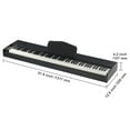 thumbnail image 2 of KFFKFF Digital Piano, 88-Key Weighted Action, Electric Dual Keyboard & Speakers, Includes Sustain Pedal & Headphone, 200 Sounds & Rhythms, Bluetooth/USB/MIDI Compatible, 2 of 9