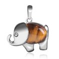 thumbnail image 1 of Energy Cute Elephant Pendants for Child Jewelry Chakra Natural Gem Stone, 1 of 6
