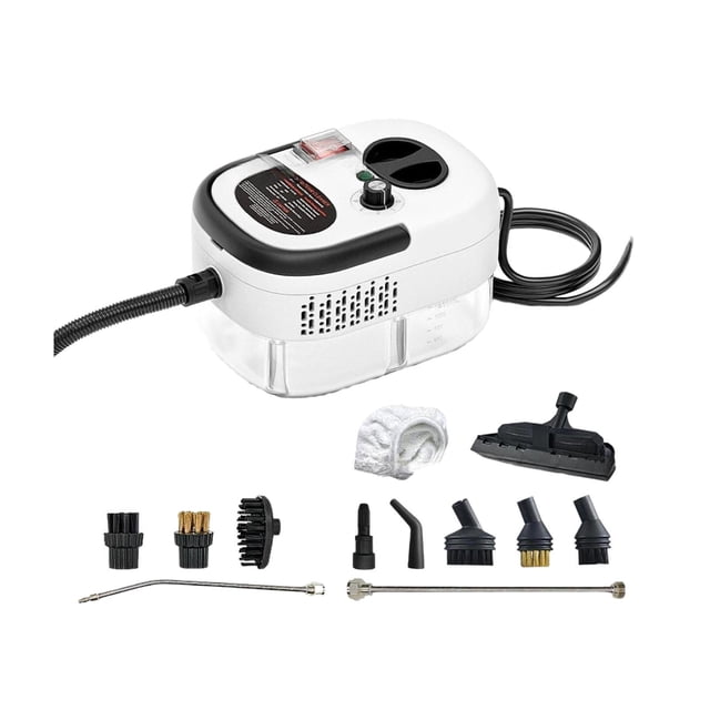 Limpiador a portátil, limpiador a a presión, potente máquina doméstica con tanque 1.2 L, izador para coches para limpieza Blanco