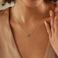 thumbnail image 2 of Turandoss Peridot Necklace for Women Girls 14K Gold Plated Birthstone Pendant Necklaces Dainty August Birthstone Jewelry Gold Necklace for Women Trendy Gold Jewelry Birthday Gifts for Women Girls, 2 of 8