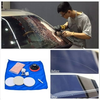  CALIDAKA 9pcs/Set Glass Polishing Kit, Car Windshield