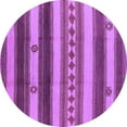 thumbnail image 1 of Ahgly Company Indoor Round Southwestern Purple Country Area Rugs, 6' Round, 1 of 4