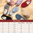 thumbnail image 4 of DualTop Women's Soft Curly Comfy Full Slippers Memory Foam Lightweight House Shoes Cozy Warm Loafer with Polar Fleece Lining, 4 of 6