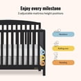 thumbnail image 2 of Dream On Me Odelle 5 in 1 Convertible Crib, 2 of 7