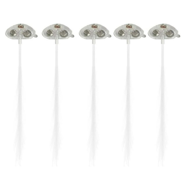 Pasadores de pelo con fibra luminosa, para fiestas, discotecas, bailar, multicolores, para trenzas
