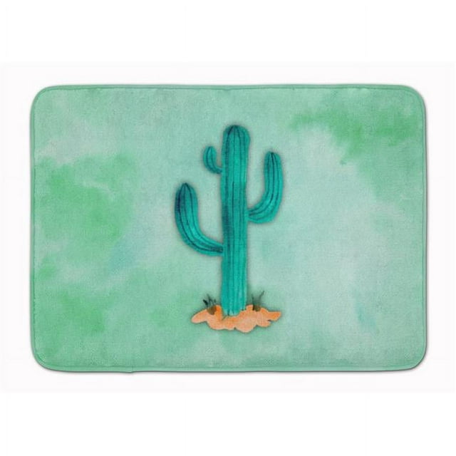 Carolines Treasures BB7369RUG Western Cactus Watercolor Machine Washable Memory Foam Mat