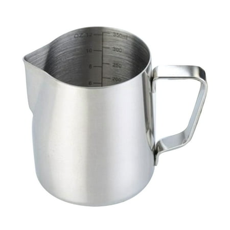 

304 Stainless Steel Milk Frothing Pitcher 350ml Milk Coffee Measurements Steaming Pitchers Suitable for Espresso Latte Art Frothing Milk
