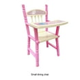 thumbnail image 3 of Pink Wide Application Pink High Chair For Babies Easy And Safe To Dinner Chair Baby Dolls Pink Compact And Lightweight Dining Chair Model For 9-11inch Re-born Girl Wide Application Durable Structure, 3 of 8
