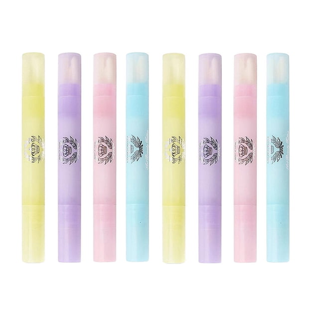 lionlar 2pcs Cosmetic Nail Correction Pen Correction Pen with 6 Replacement Tips, Random