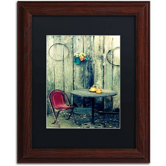 Trademark Fine Art "From the Past" Canvas Art by Beata Czyzowska Young, Black Matte, Wood Frame