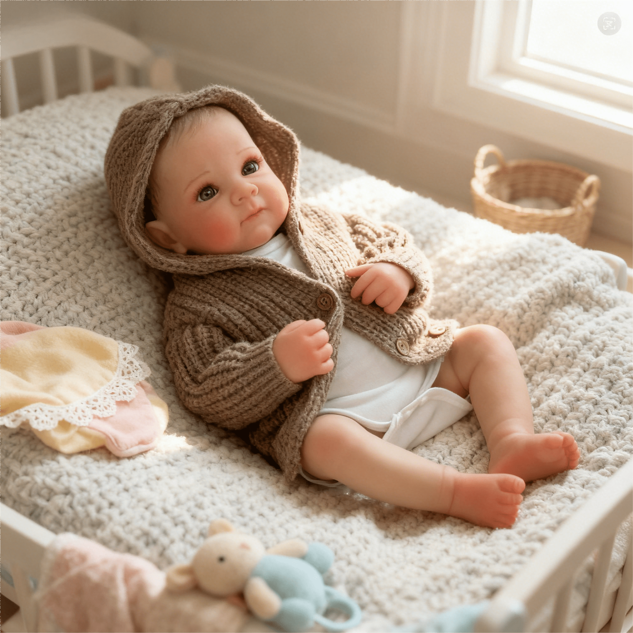 Dayoff Kids Lifelike Reborn Baby Dolls - 19 Inch Realistic Baby Doll (No Accessories) For Kids Age 3+