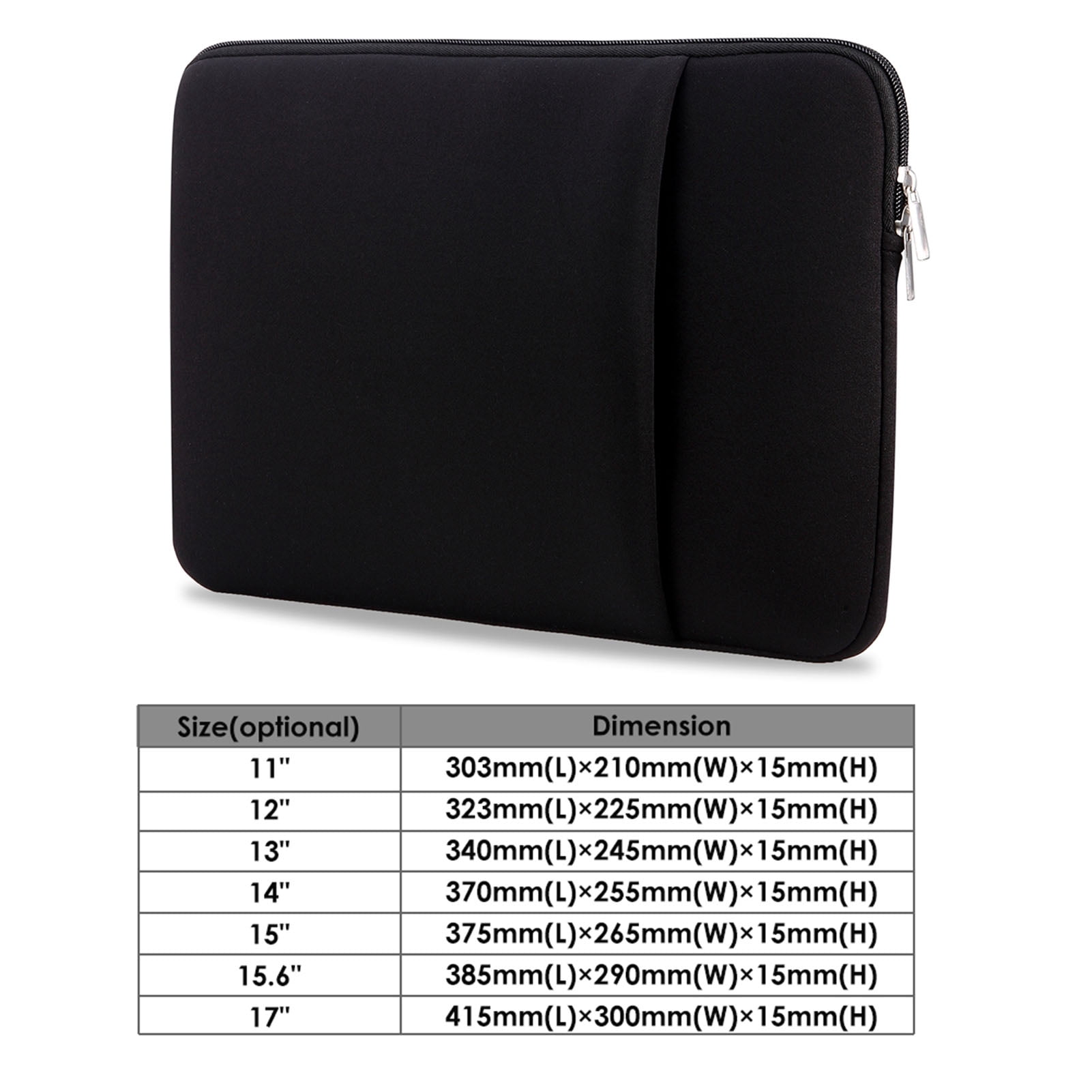 Case B2015 Laptop Sleeve Soft Zipper Pouch 17'' Laptop Bag Replacement For  Air Pro Ultrabook Laptop Pink