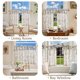 thumbnail image 4 of Cortinas Jinchan de Lino Floral con Cierre Superior 61x61 cm Beige Topo, 4 of 9