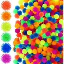 BlinkLLX 100 Pcs Spiky Hedge Balls Multicolor Small Porcupine Ball Mini Stress Relief Calming Fidget Toys Soft Sensory Bright Assorted Colors for Birthday Party Favors Home Office