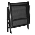 thumbnail image 2 of vidaXL Folding Footstool Black Aluminum and Textilene, 2 of 5